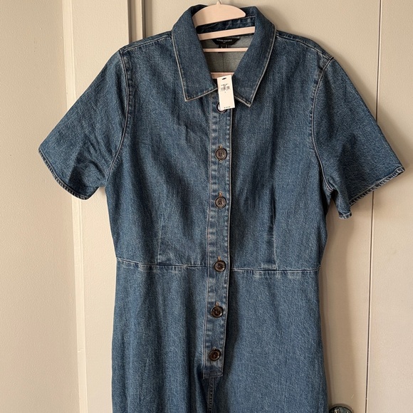 Banana Republic Blue Denim Midi Shirt Dress - Picture 7 of 7